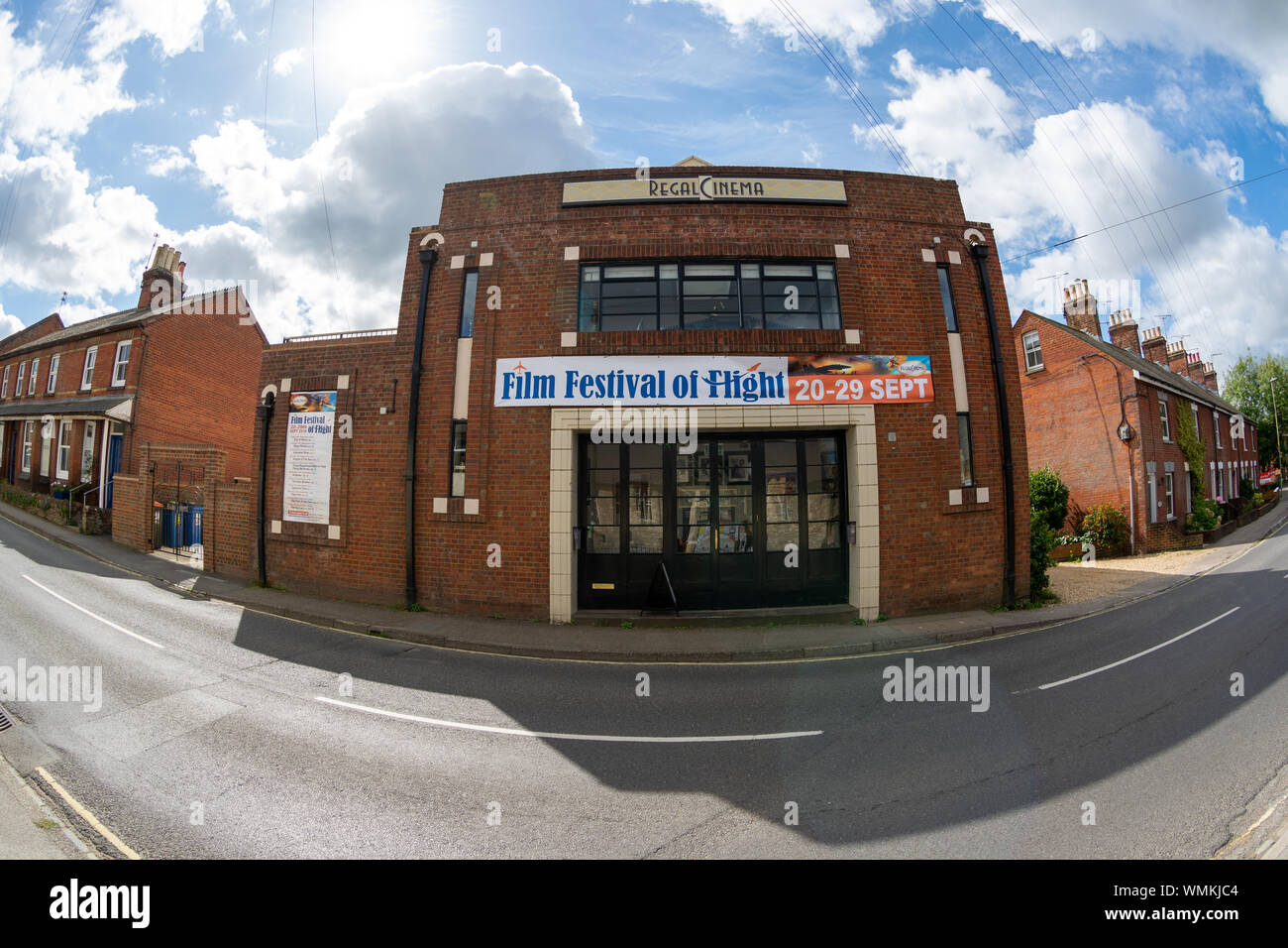 Regal Cinema, restaurato, indipendente retrò Foto Casa rurale nella piccola cittadina di Fordingbridge, New Forest, Hampshire, Regno Unito Foto Stock