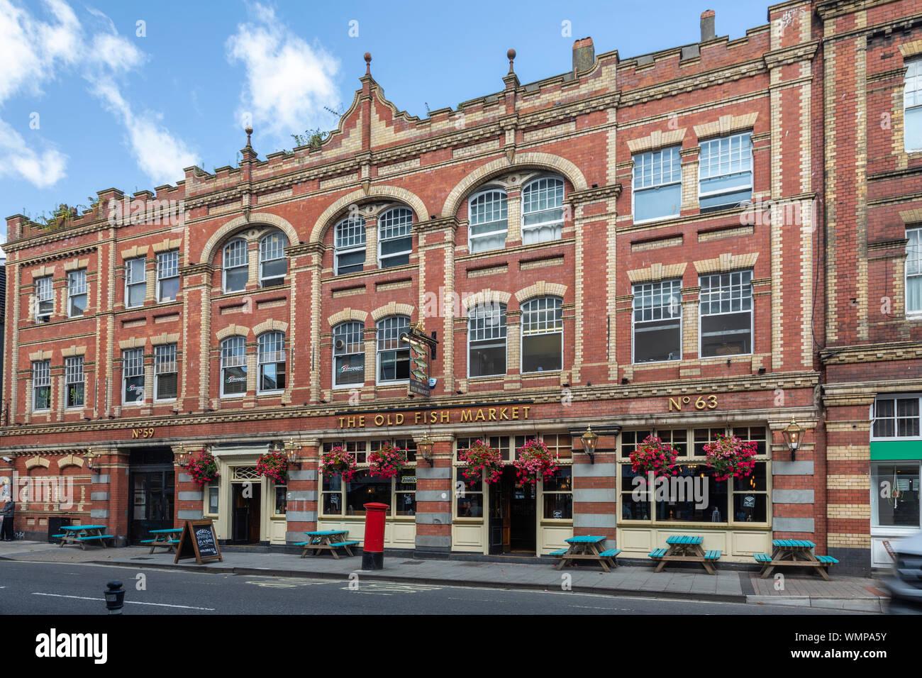 The Old Fish Market, Baldwin Street, City of Bristol, Inghilterra, Regno Unito Foto Stock