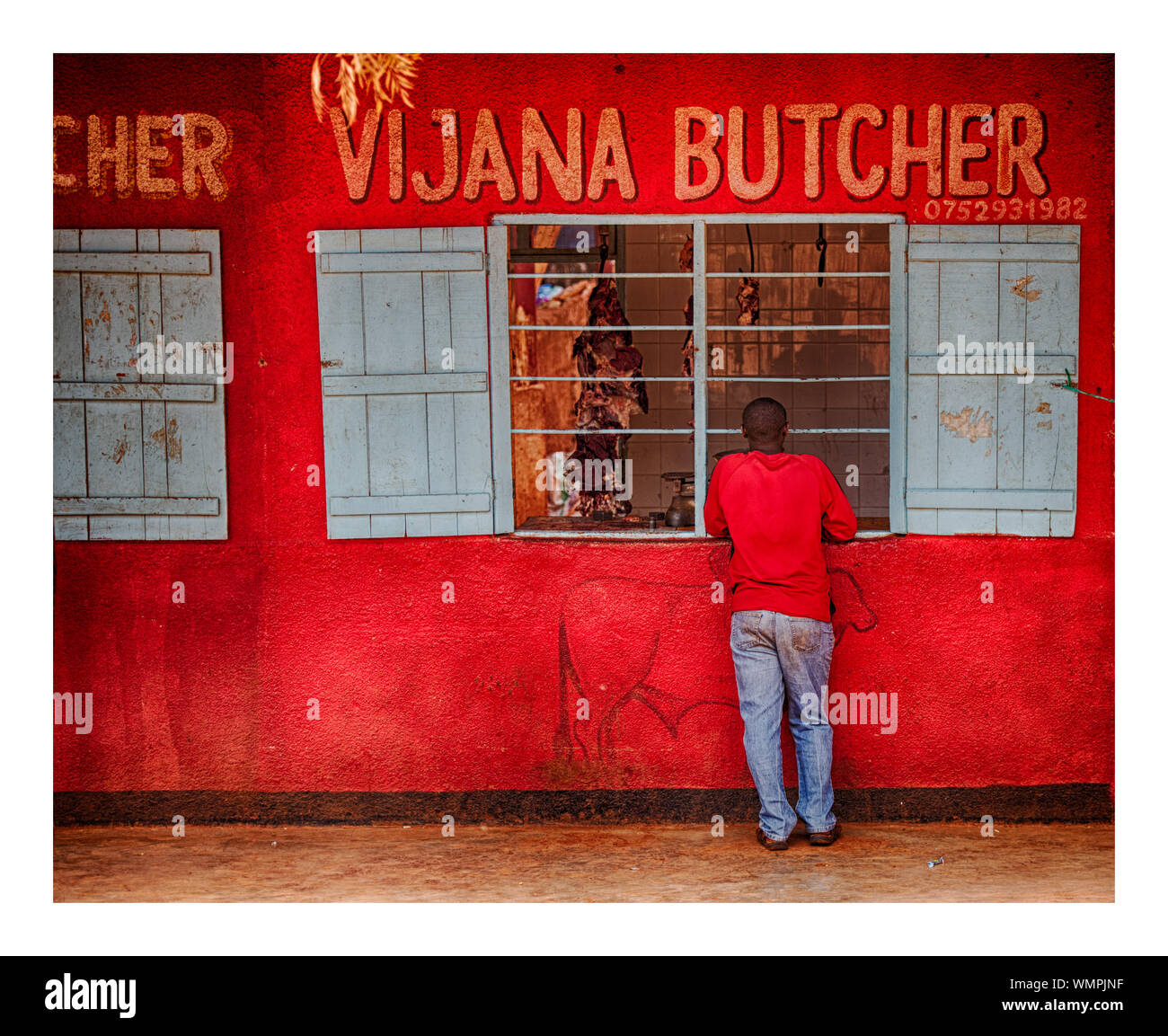 Belle stampe d'arte Tanzania. Foto Stock