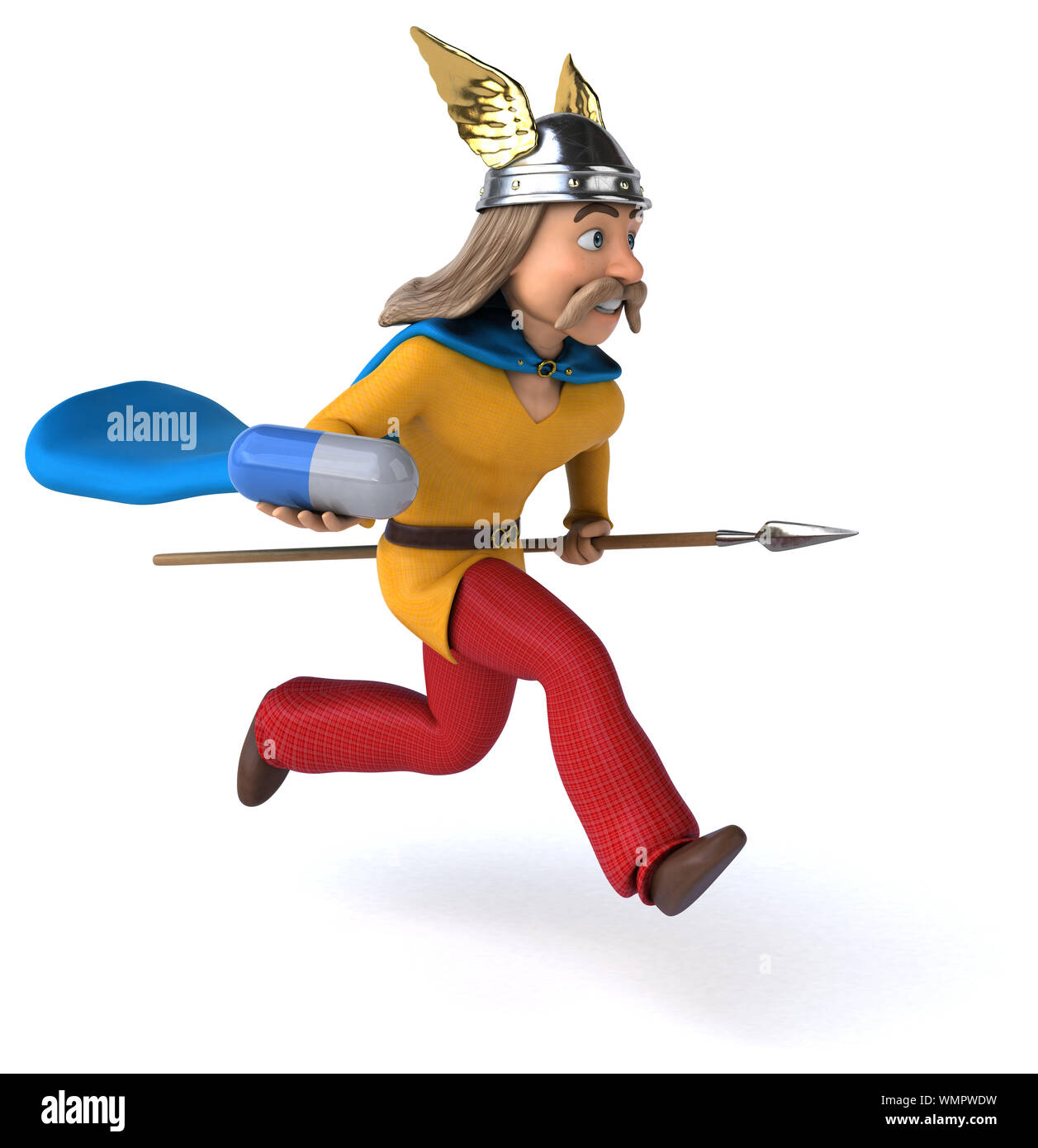 Divertimento gaulois - 3D illustrazione Foto Stock