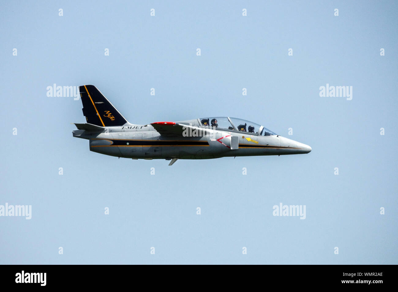 Aerei italiani SIAI-Marchetti S211. Il piano privato ancora volare in Singapore Air Force di colori Foto Stock