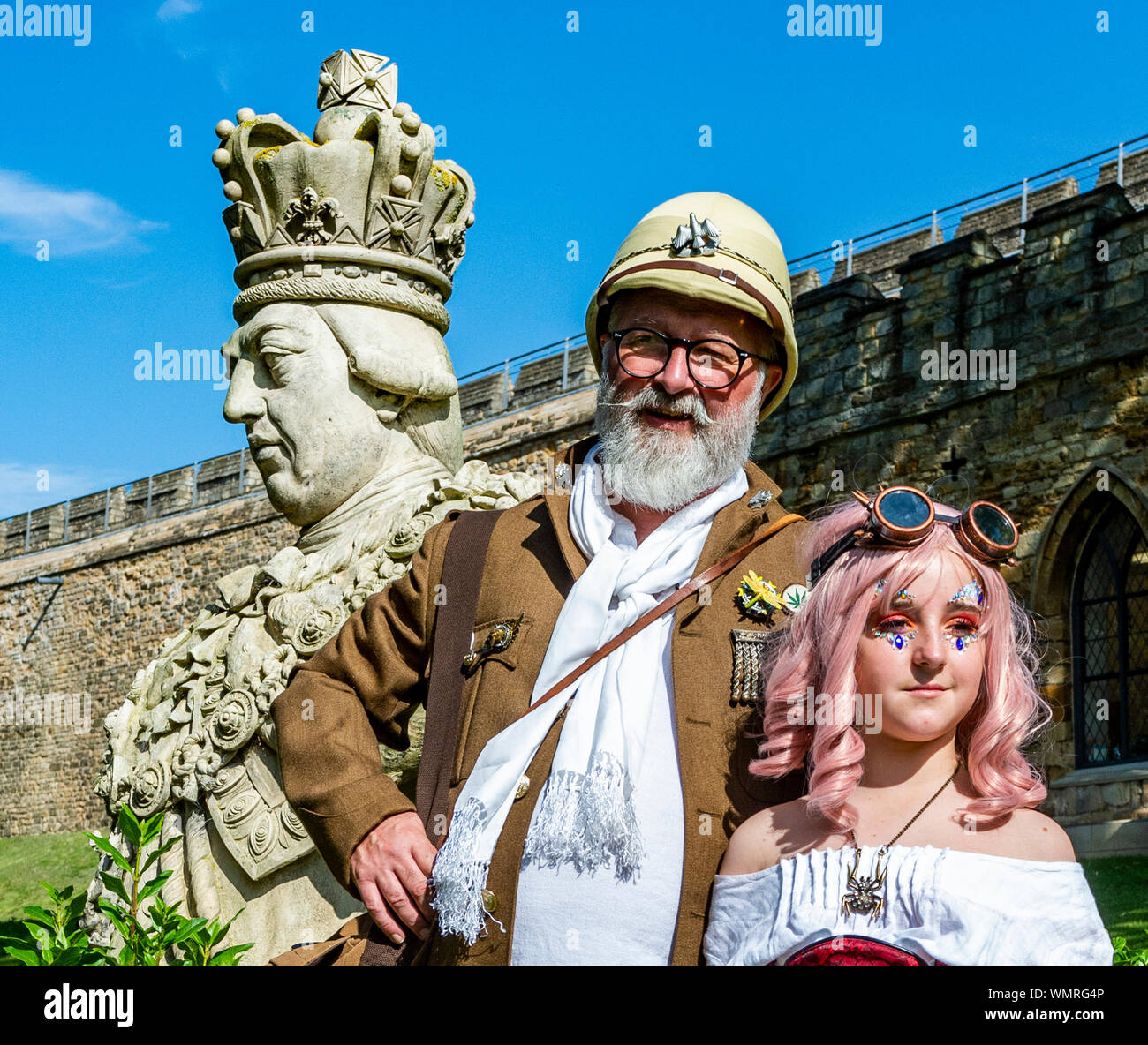 Lincoln, Lincolnshire, England, Regno Unito - Il più grande asilo Steampunk Festival sulla terra è tenuto nella città di Lincoln Foto Stock