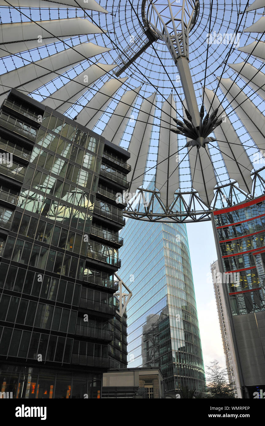 Sony Centre di Berlino, Germania, Europa Foto Stock