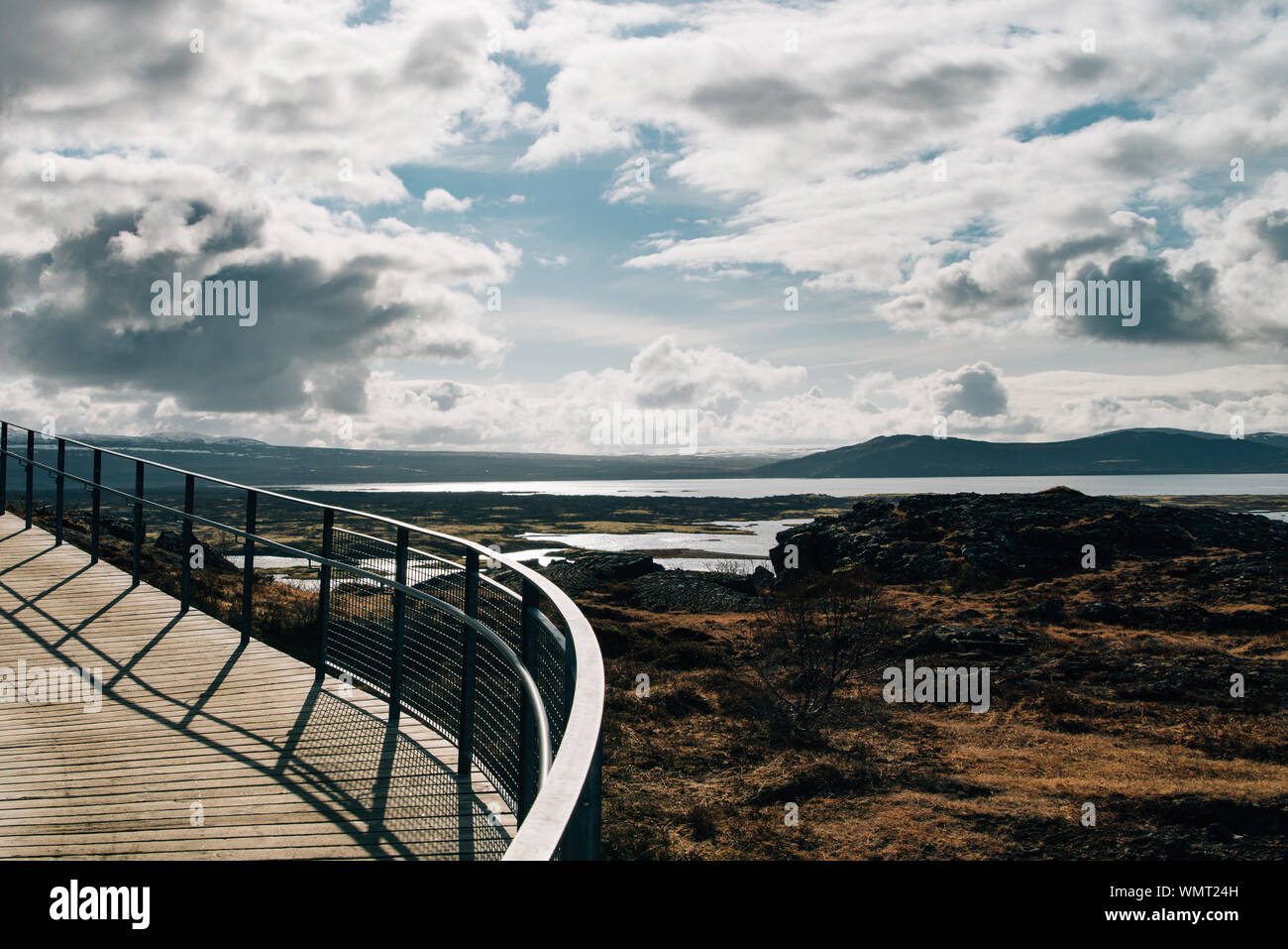 Þingvellir sito storico e il parco nazionale in Islanda Foto Stock