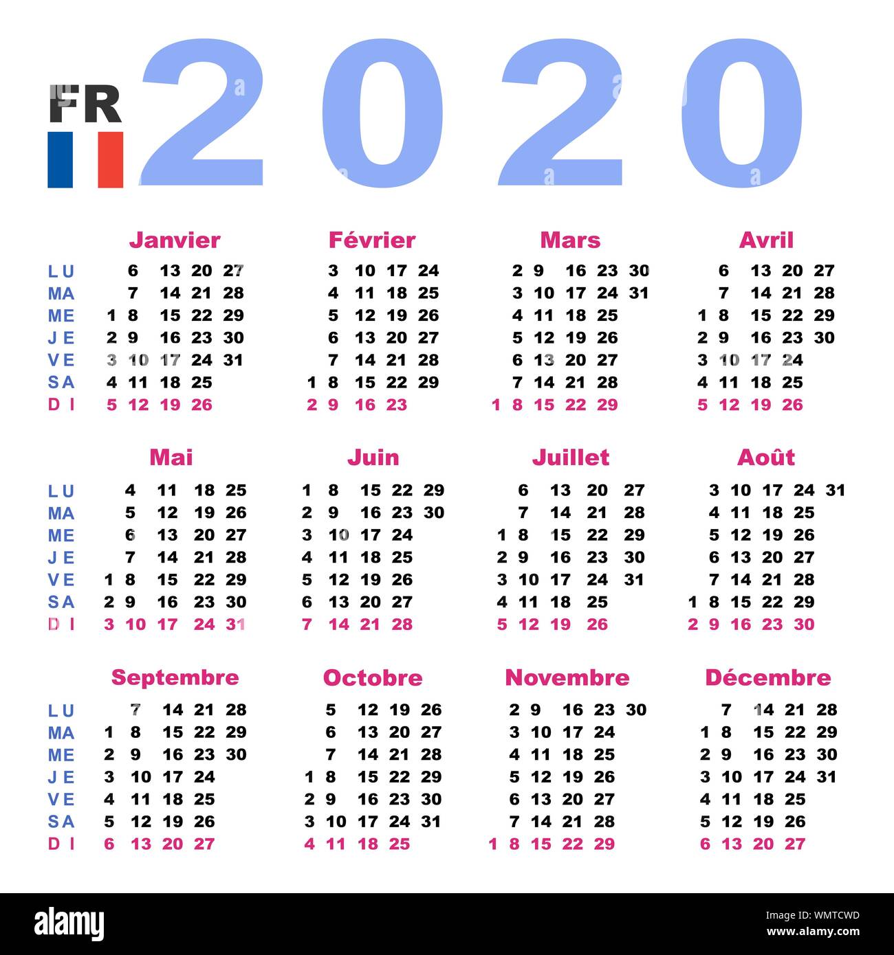 Calendario 2020 Settimanale Da Muro Planner Maxi 118x84 Cm