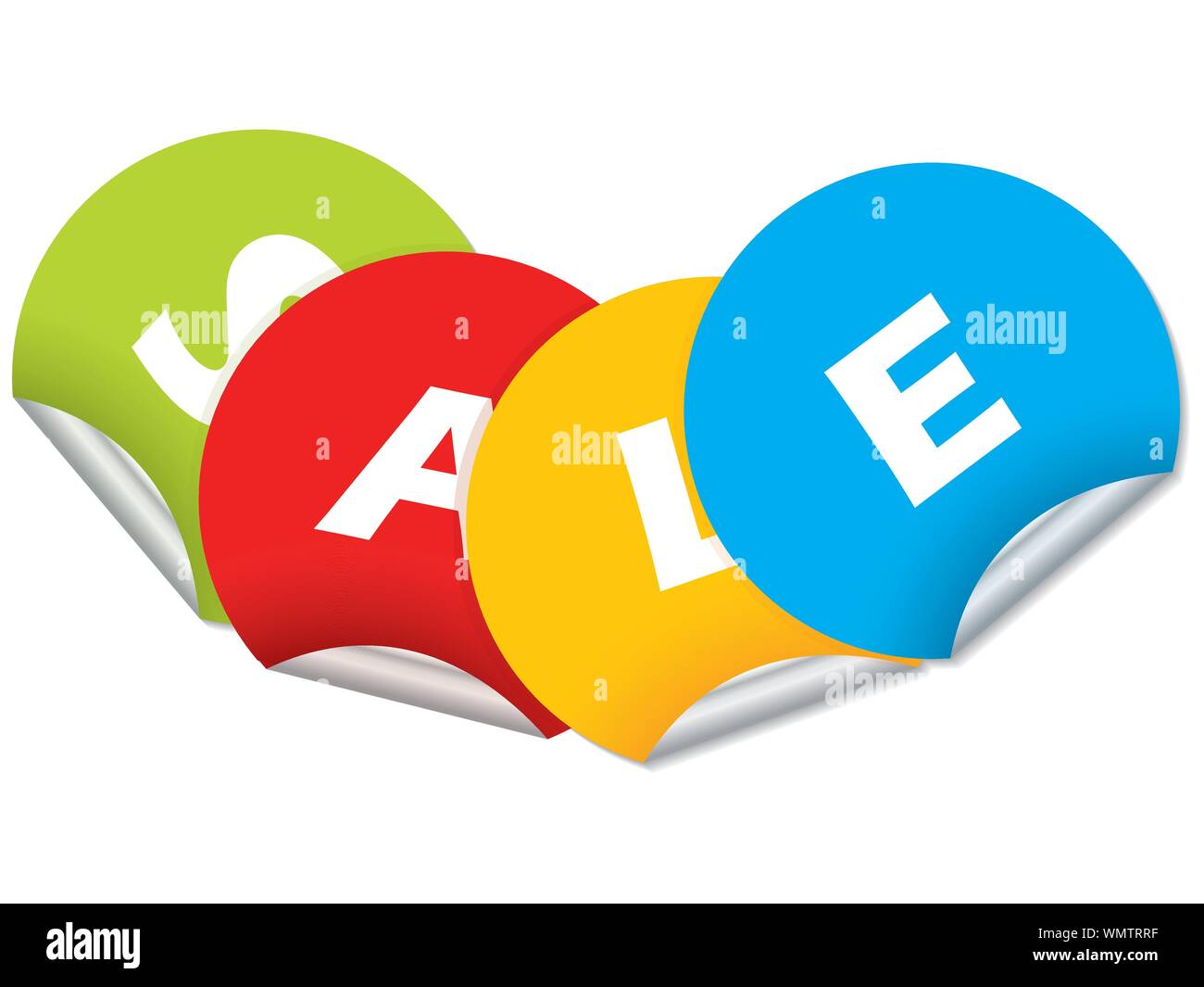 Vendita sticker design Illustrazione Vettoriale