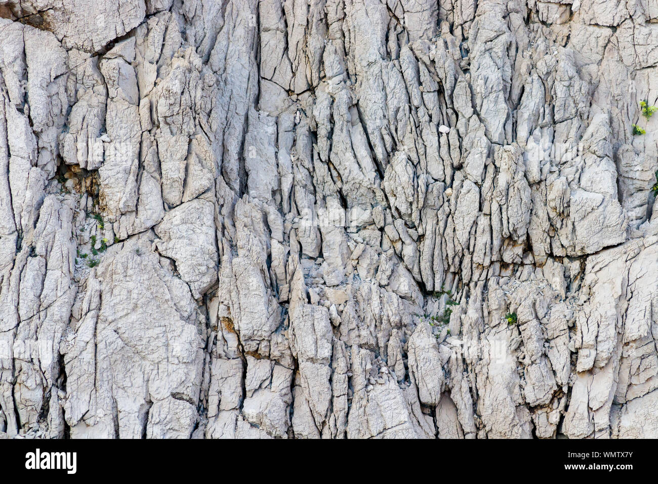 Una roccia ripulita da una tempesta Foto Stock