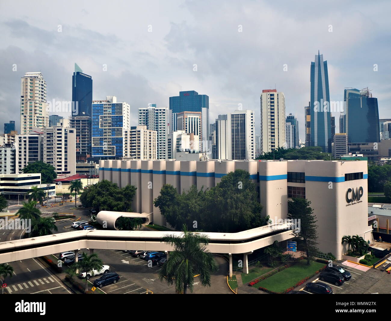 Skyline e paesaggio di Panama City Foto Stock