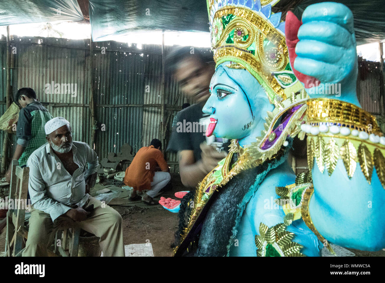 Lo spirito di festa al di là di confini religiosi Foto Stock