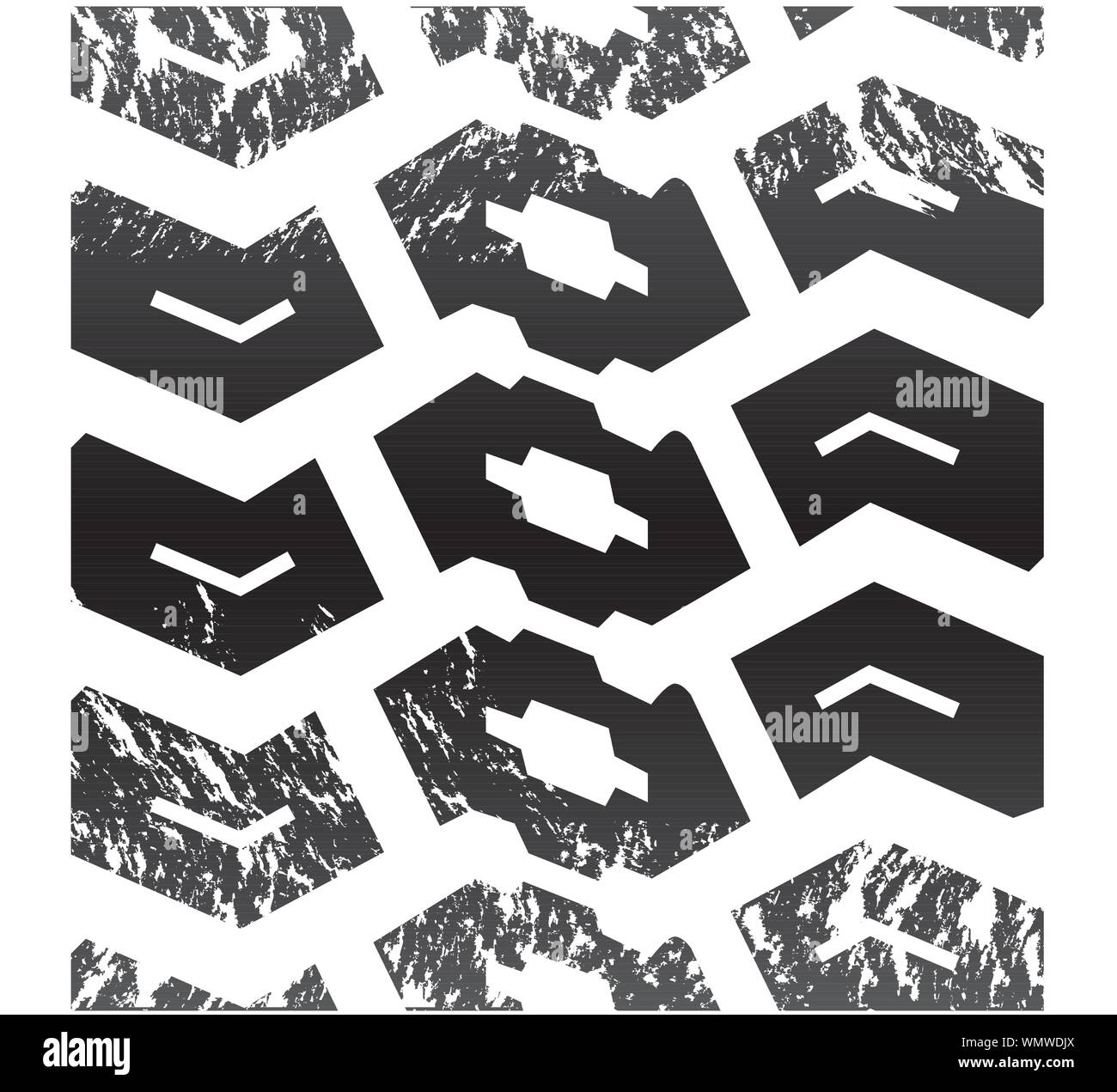 Carrello pneumatico close-up Illustrazione Vettoriale