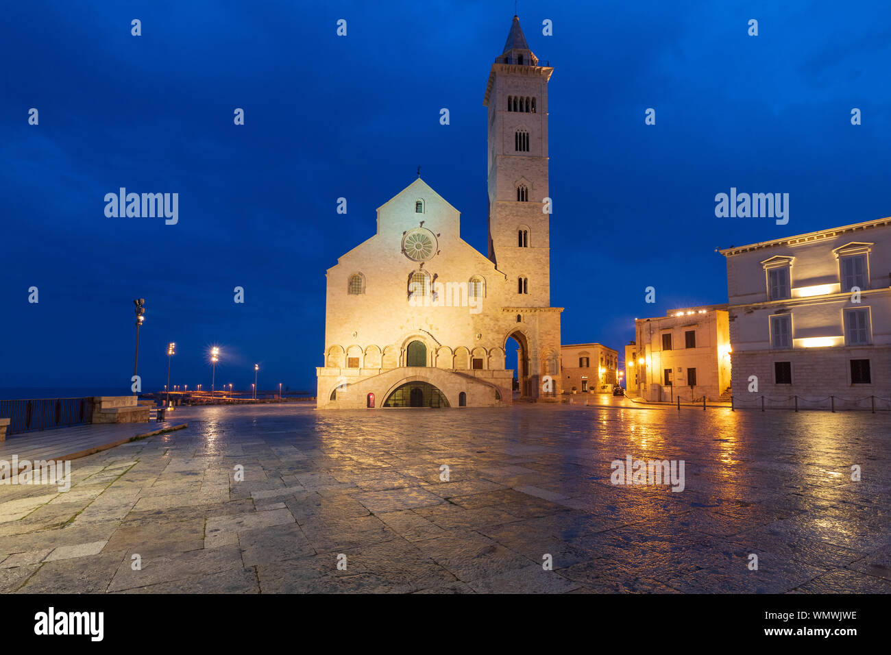 L'Italia, Puglia, provincia di Barletta-Andria-Trani, Trani. San Nicola Pellegrino la cattedrale. Foto Stock