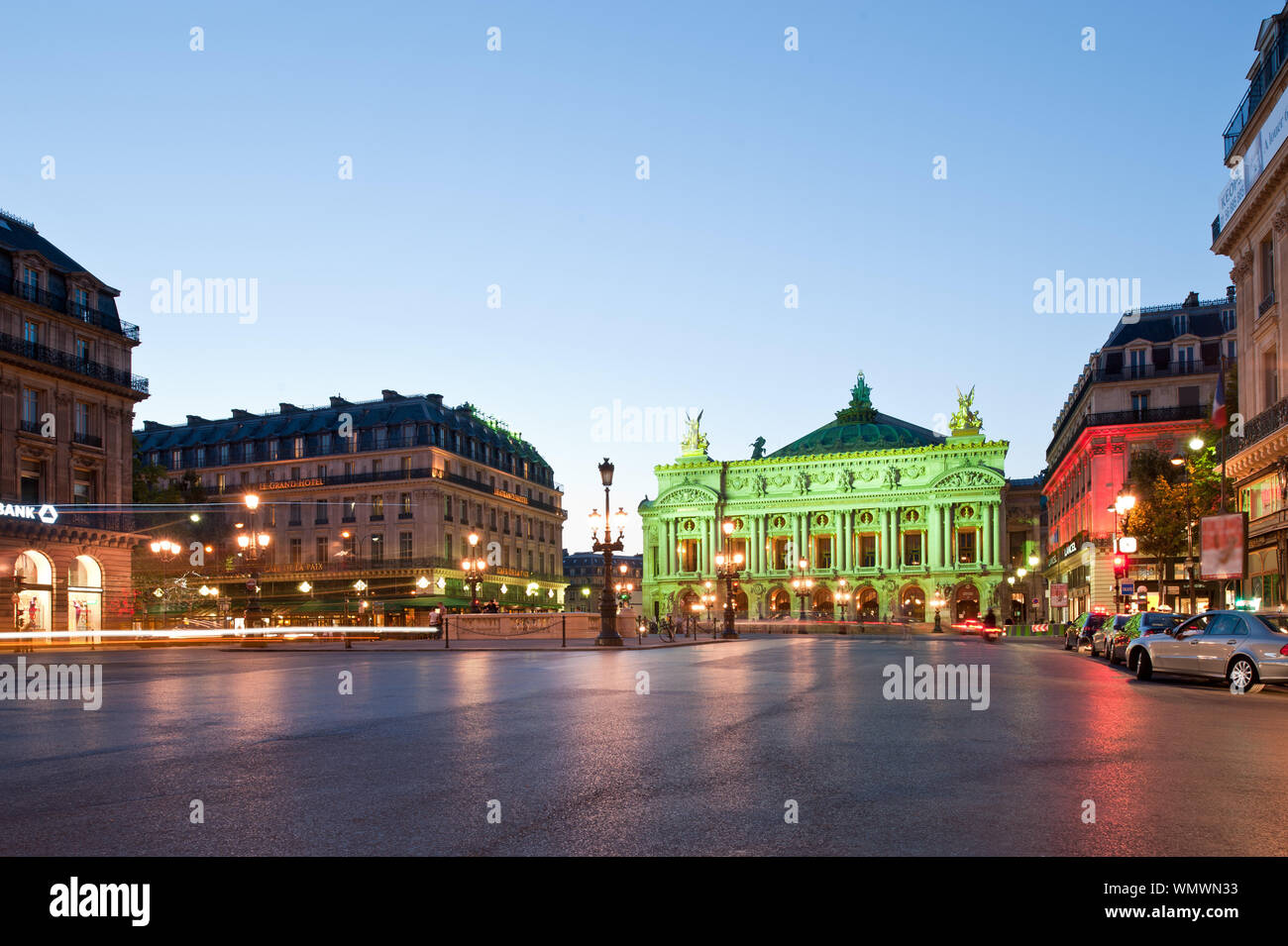 Parigi, Place de l' Opera, Opera Garnier Foto Stock