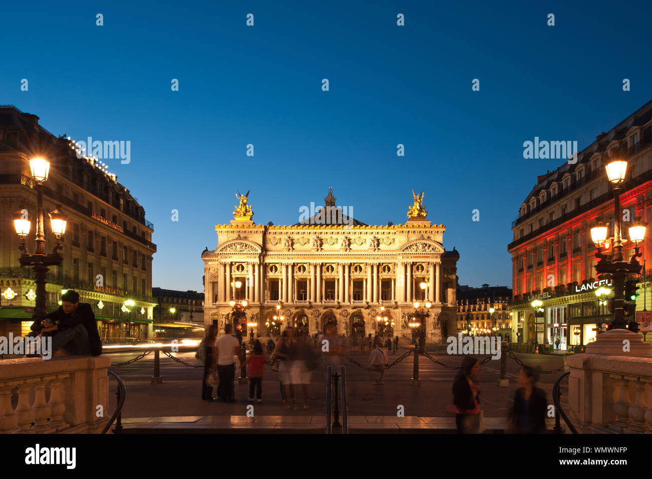 Parigi, Place de l' Opera, Opera Garnier Foto Stock