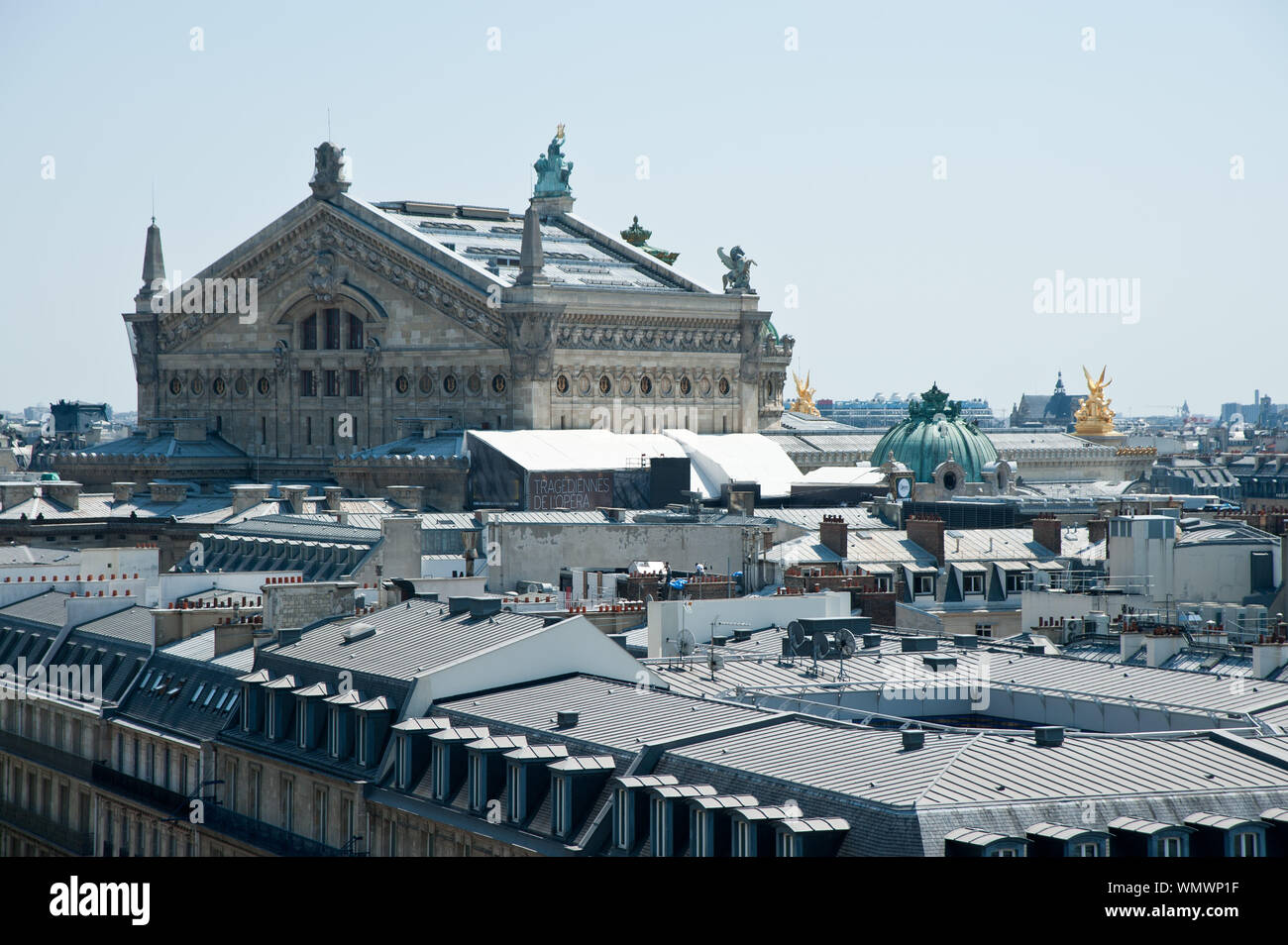 Parigi, Stadtpanorama von Galeries Lafayette, Blick auf die Oper - Parigi, Vista Panorama dalla Galeries Lafayette a Opera Garnier Foto Stock