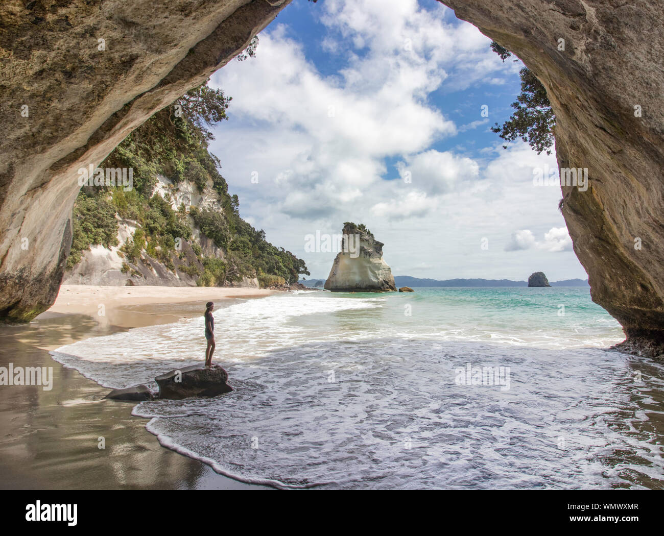 Coromandel Cove della cattedrale Foto Stock