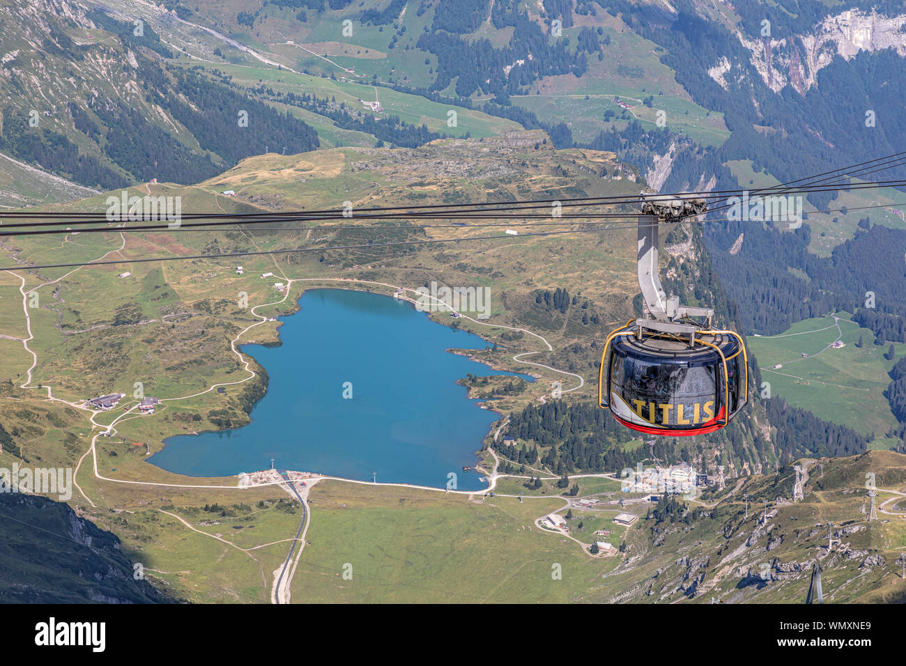 Titlis Engelberg, Obvaldo, Svizzera, Europa Foto Stock