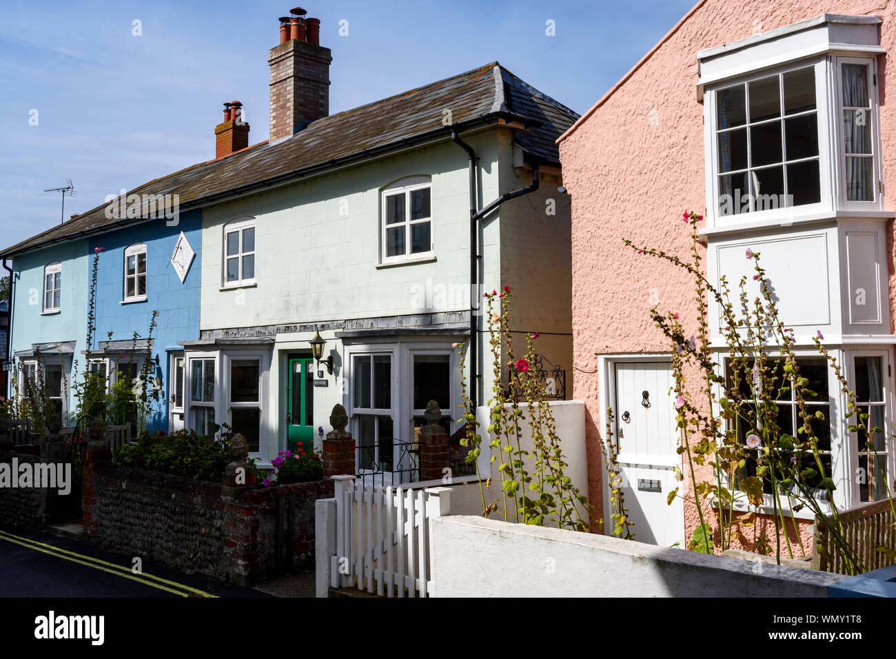 Proprietà residenziali Aldeburgh Suffolk in Inghilterra Foto Stock