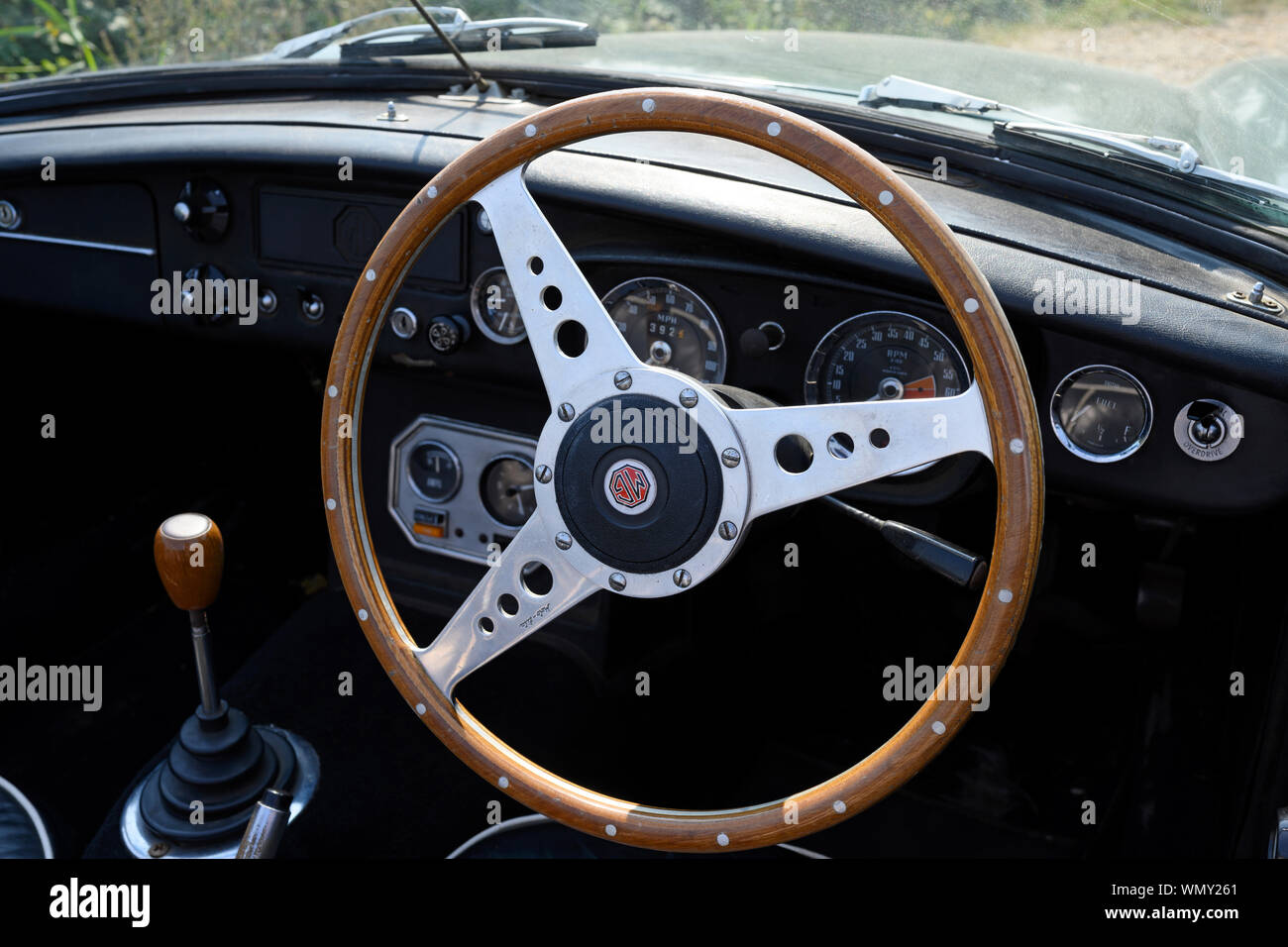 Vintage MG Roadster auto sportiva Foto Stock