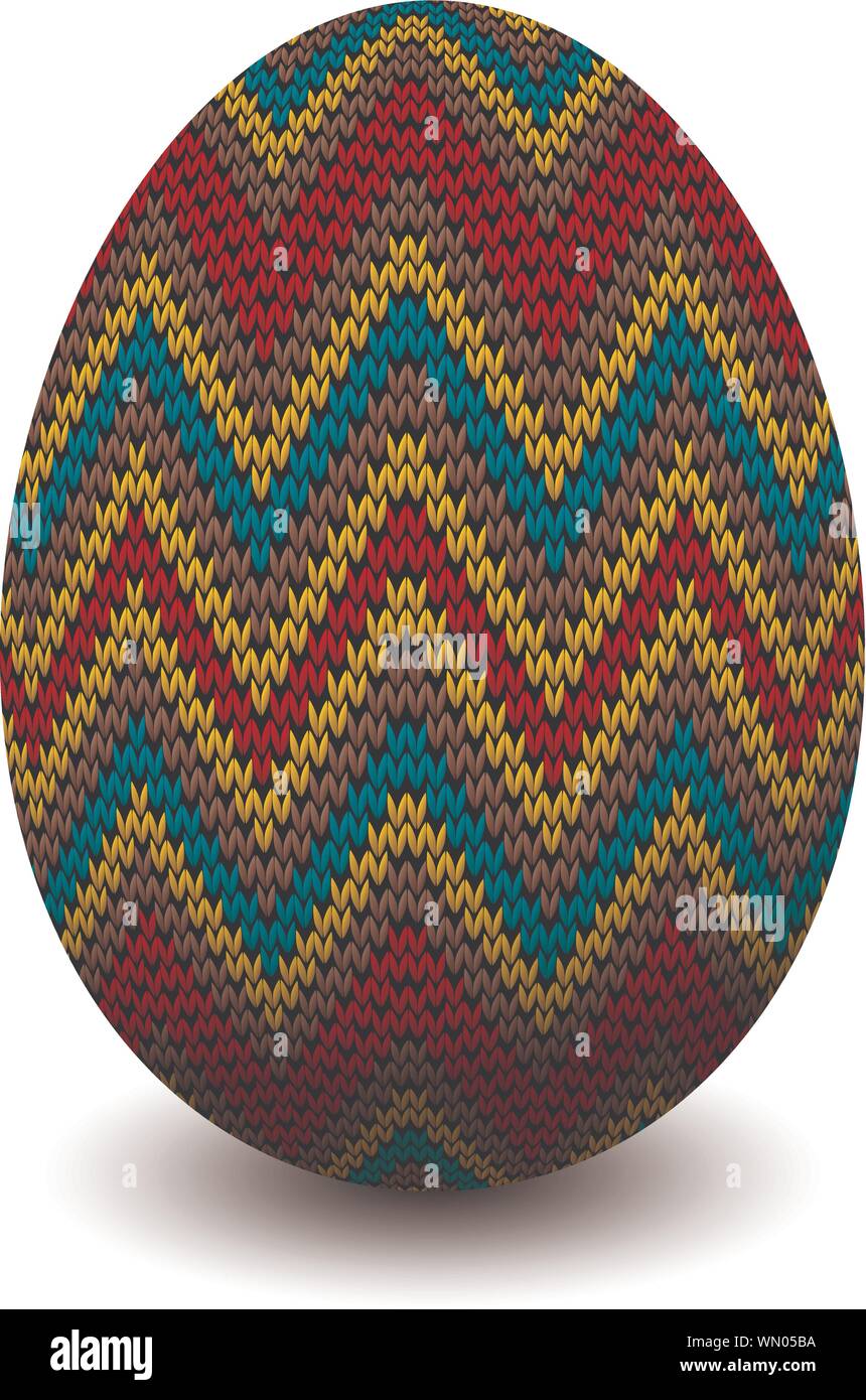 Uovo in maglia Illustrazione Vettoriale