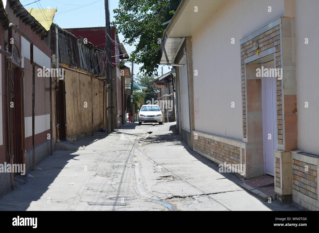 Le strade di Samarcanda, Uzbekistan Foto Stock