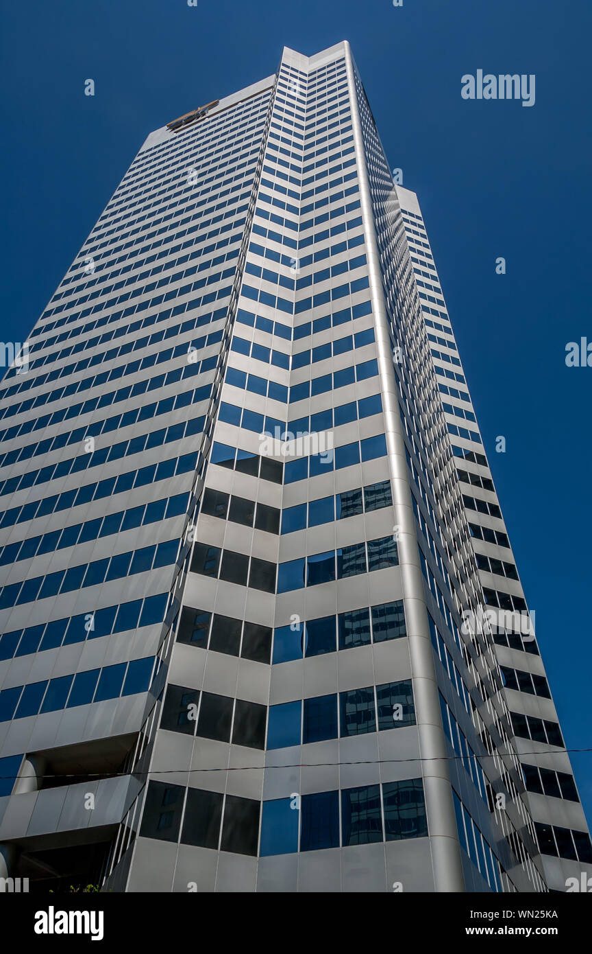 Grattacieli in Edmonton Alberta's city centre - Canada. Foto Stock