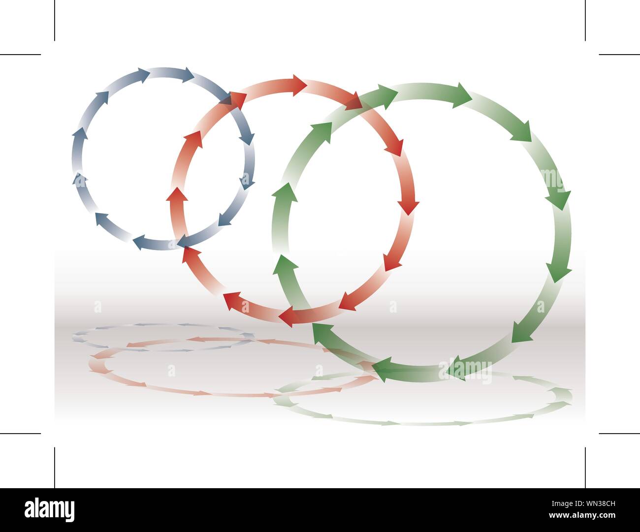 Freccia di riciclaggio Illustrazione Vettoriale