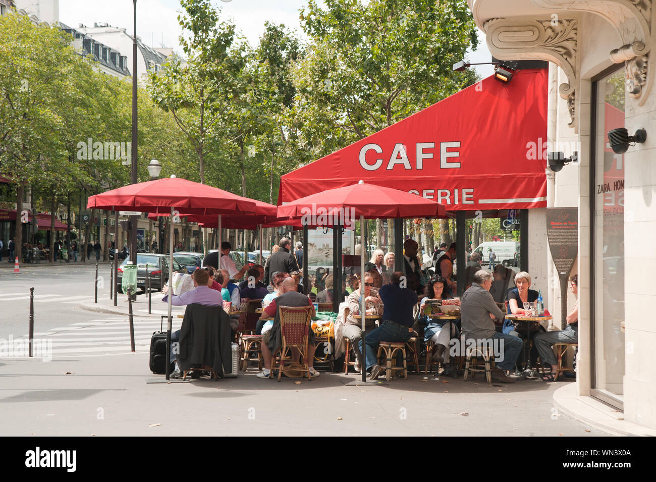 Parigi, Kaffeehaus Foto Stock