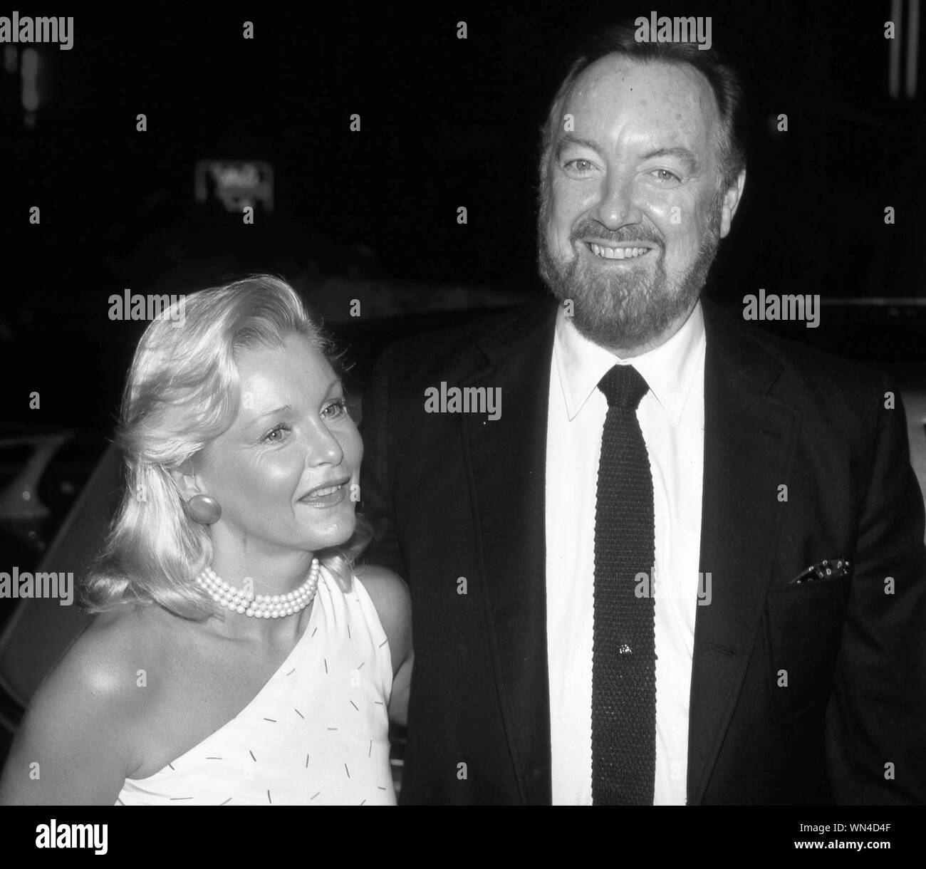 ***FILE FOTO*** Carol Lynley è passato a 77 anni di età. Carol Lynley e Jack Haley Jr il 1 settembre 1985 a New York City. Credito: Walter McBride/MediaPunch Foto Stock