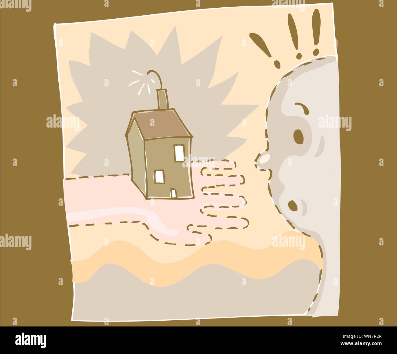 Bomba di casa Illustrazione Vettoriale