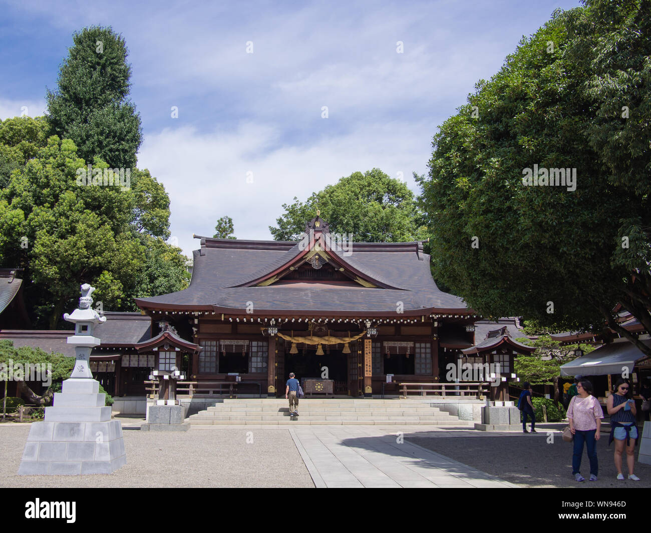 Il Izumi Santuario in Suizen-ji Joju-en il 3 settembre 2019 in Kumamoto. Foto Stock