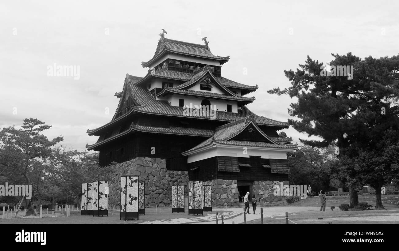 Tenere principale di Matsue castello costruito1611 Foto Stock