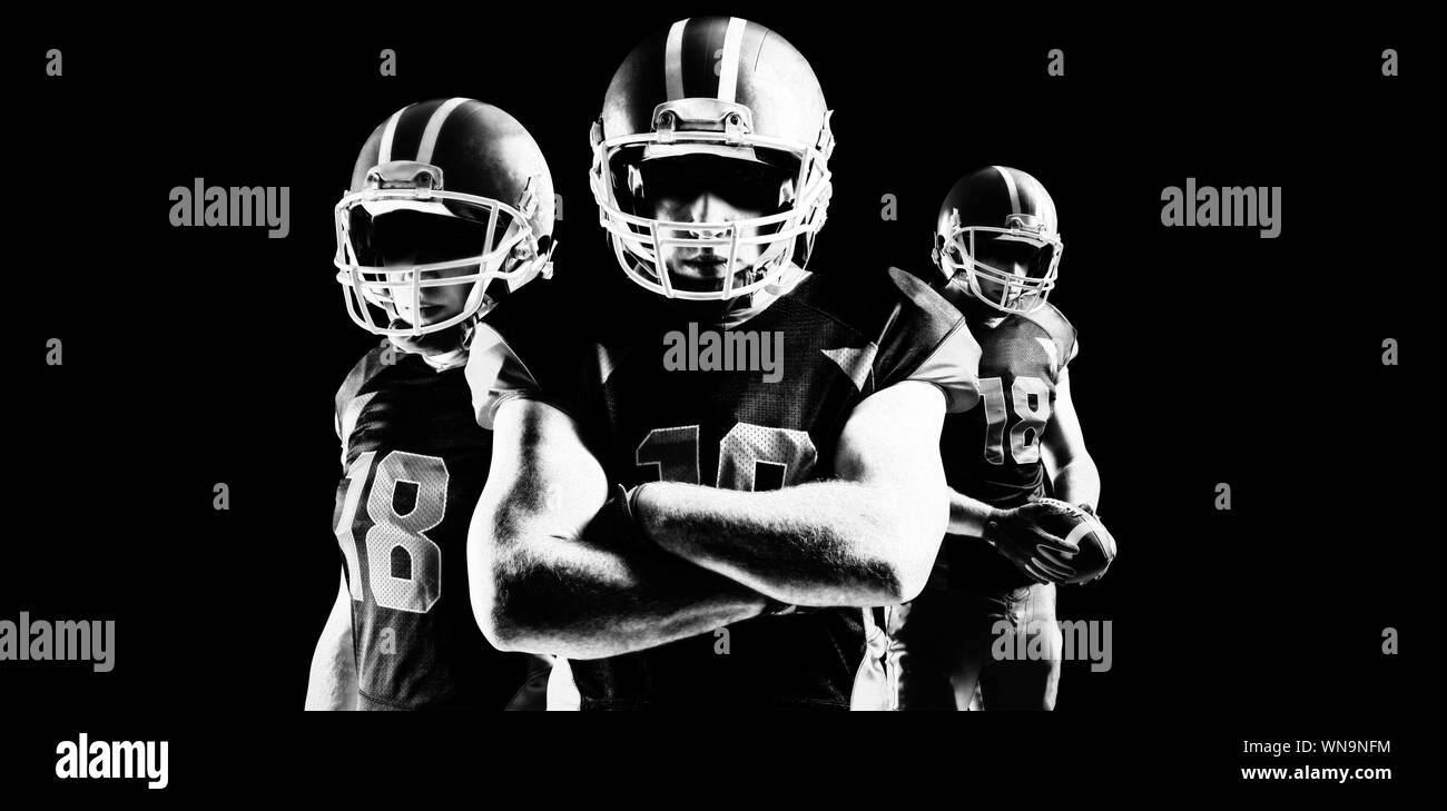 Giocatore di football americano Foto Stock