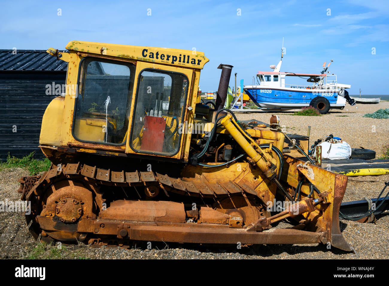 L'industria della pesca, Aldeburgh, Suffolk, Inghilterra. Foto Stock