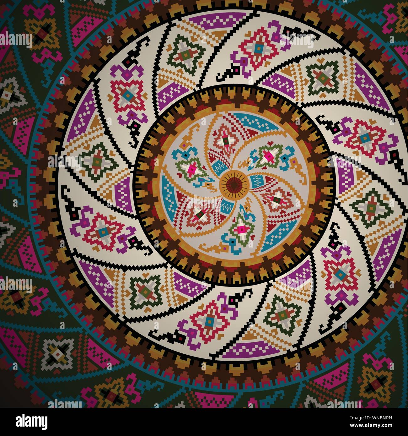 Modello antico. Illustrazione Vettoriale Illustrazione Vettoriale