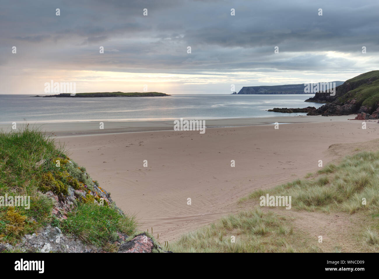 Spiaggia di Sangobeg, Sutherland Foto Stock