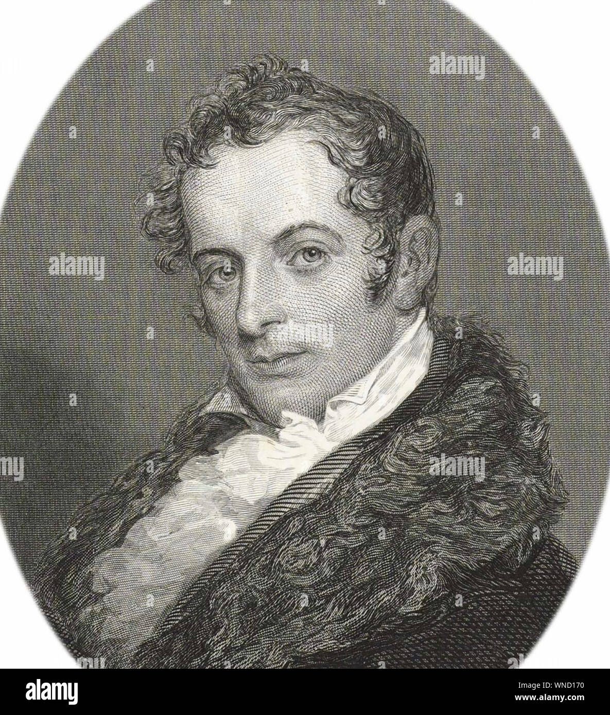 WASHINGTON IRVING (1783-1859) autore americano, biografo e diplomatico Foto Stock