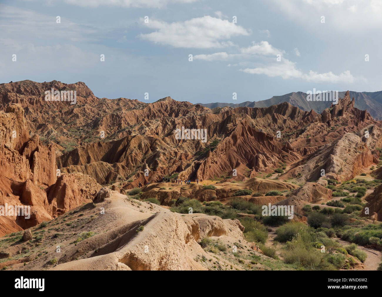 Canyon 'l' Skazka Issuk-Kul nella regione del lago Foto Stock