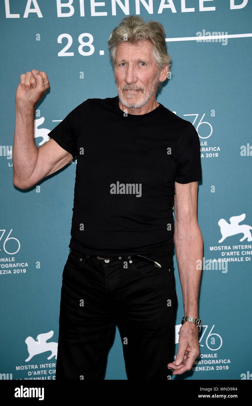 Venezia, Italia. 06 Sep, 2019. 76° Festival del Cinema di Venezia 2019, Photocall film 'Roger Waters noi loro'. Nella foto: Roger Waters Credit: Indipendente Agenzia fotografica/Alamy Live News Foto Stock