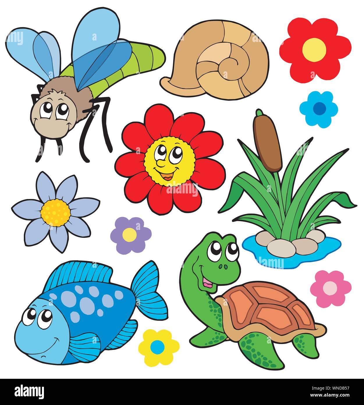 Gli animali di piccola taglia 5 di raccolta Illustrazione Vettoriale