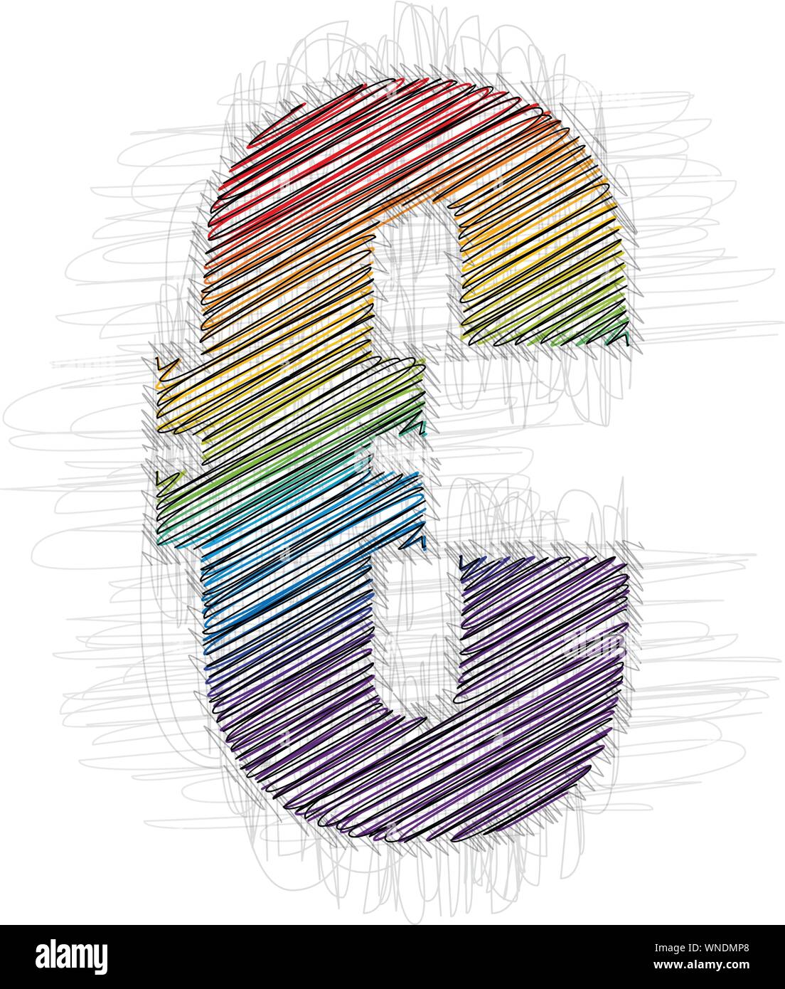Disegnata a mano il simbolo Illustrazione Vettoriale