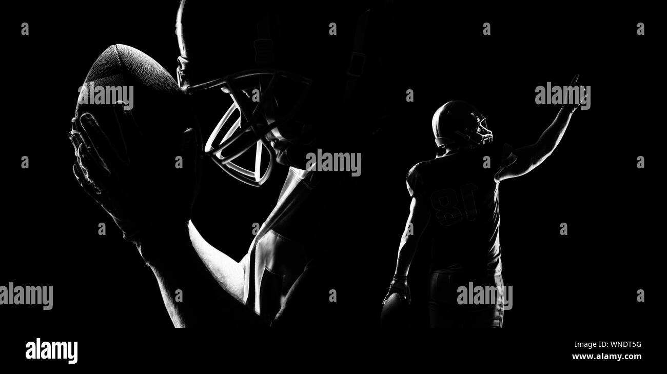Giocatore di football americano Foto Stock