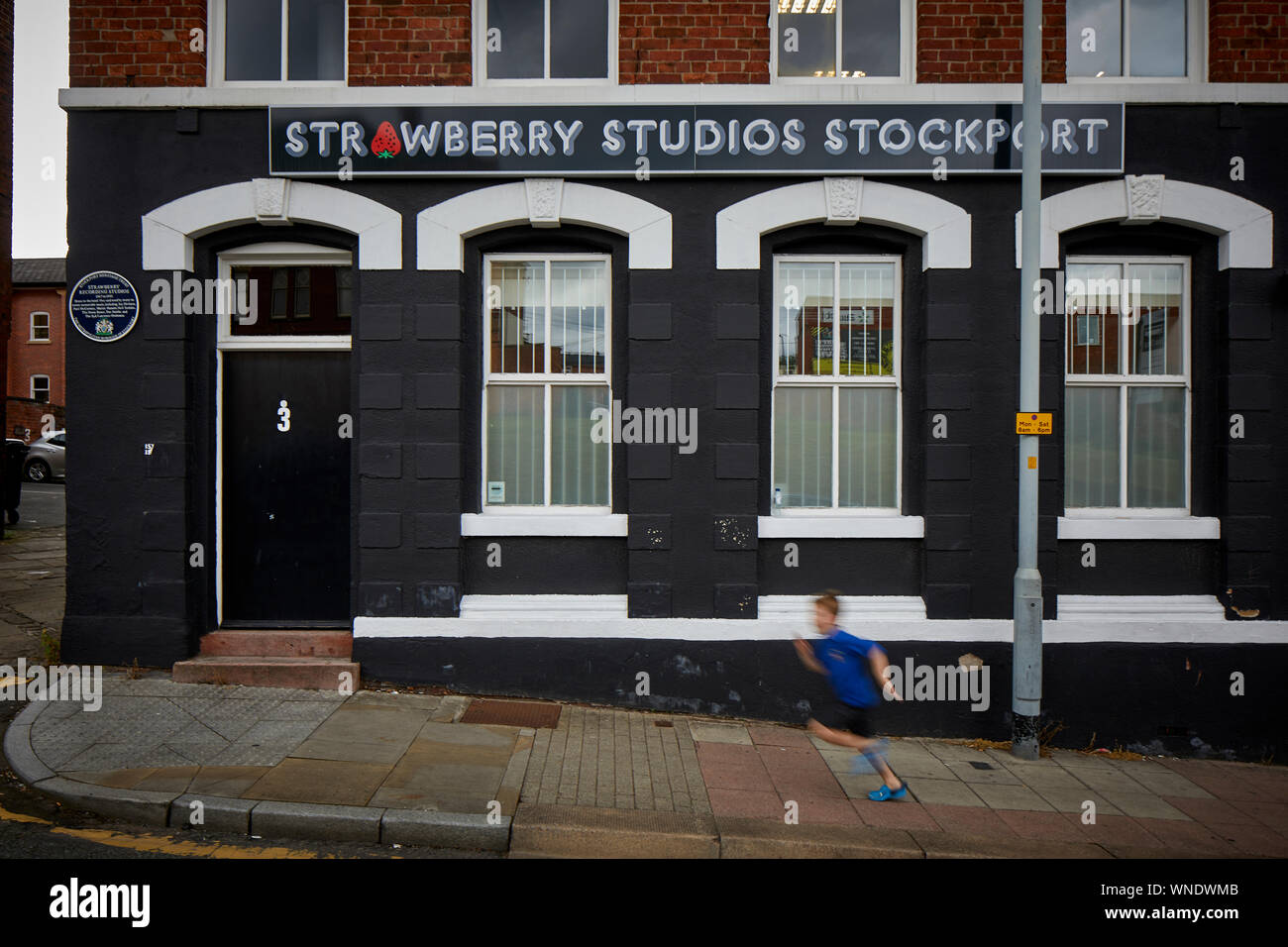 Stockport Strawberry Studios originariamente chiamato Inter-City Studios 3 Waterloo Road Foto Stock