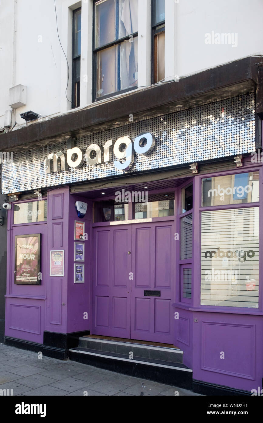 Mbargo, una discoteca in Clifton area triangolare di Bristol. Infamous per Inghilterra cricketer Ben Stokes caso d'assalto. Foto Stock