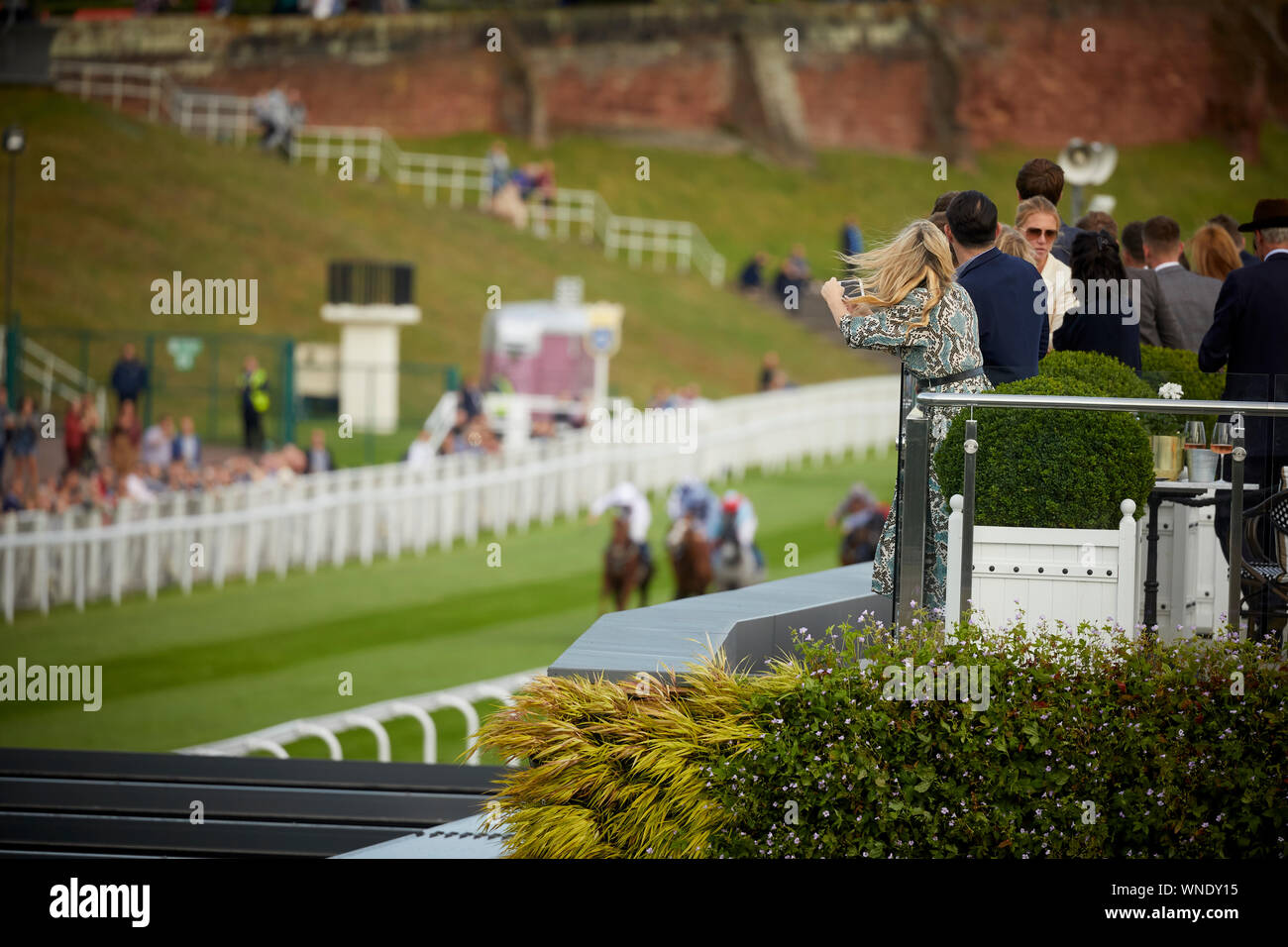 Notte insieme a Chester Racecourse Foto Stock