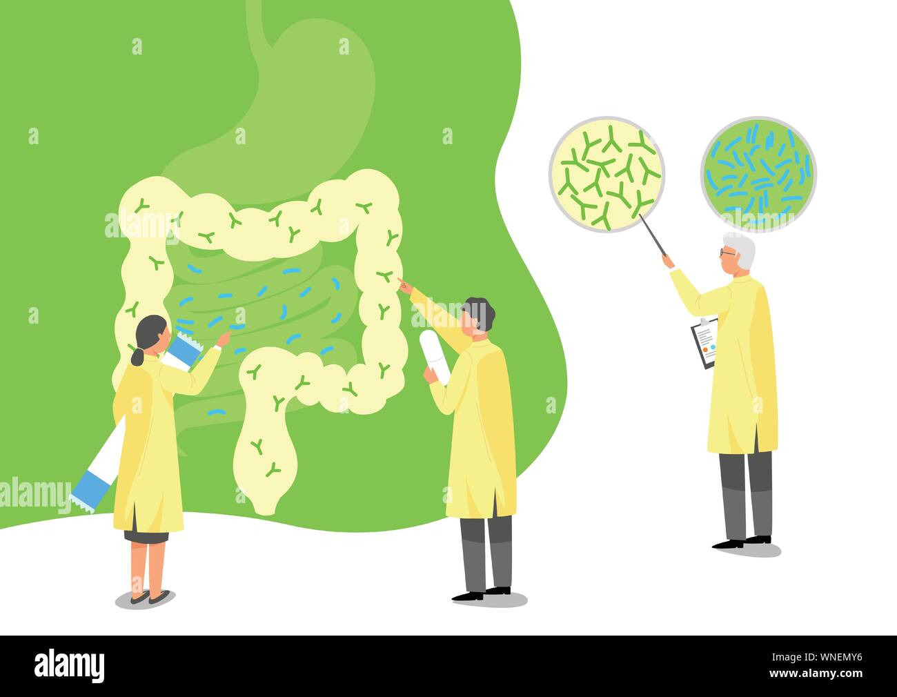 La scienza medica concetto, la sanità e l'esame di varie malattie illustrazione 010 Illustrazione Vettoriale