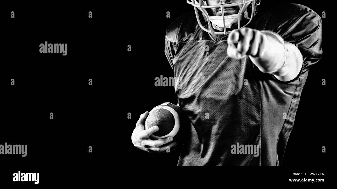 Giocatore di football americano Foto Stock