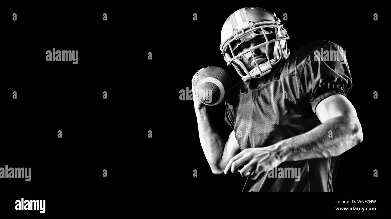 Giocatore di football americano Foto Stock