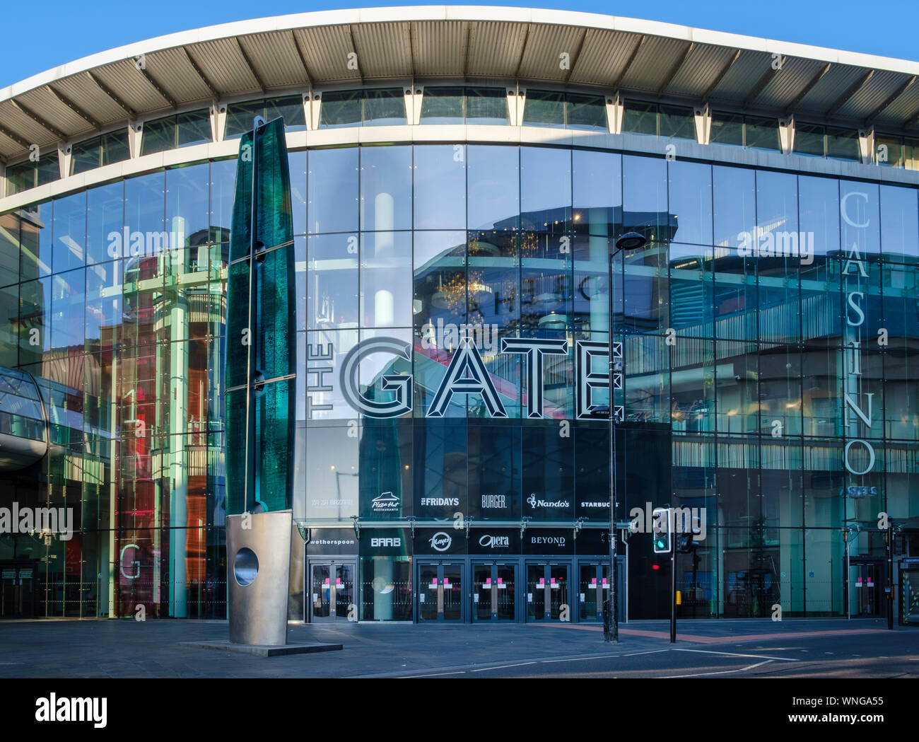 Il Gate cinema e luogo di divertimento a Newcastle upon Tyne Foto Stock