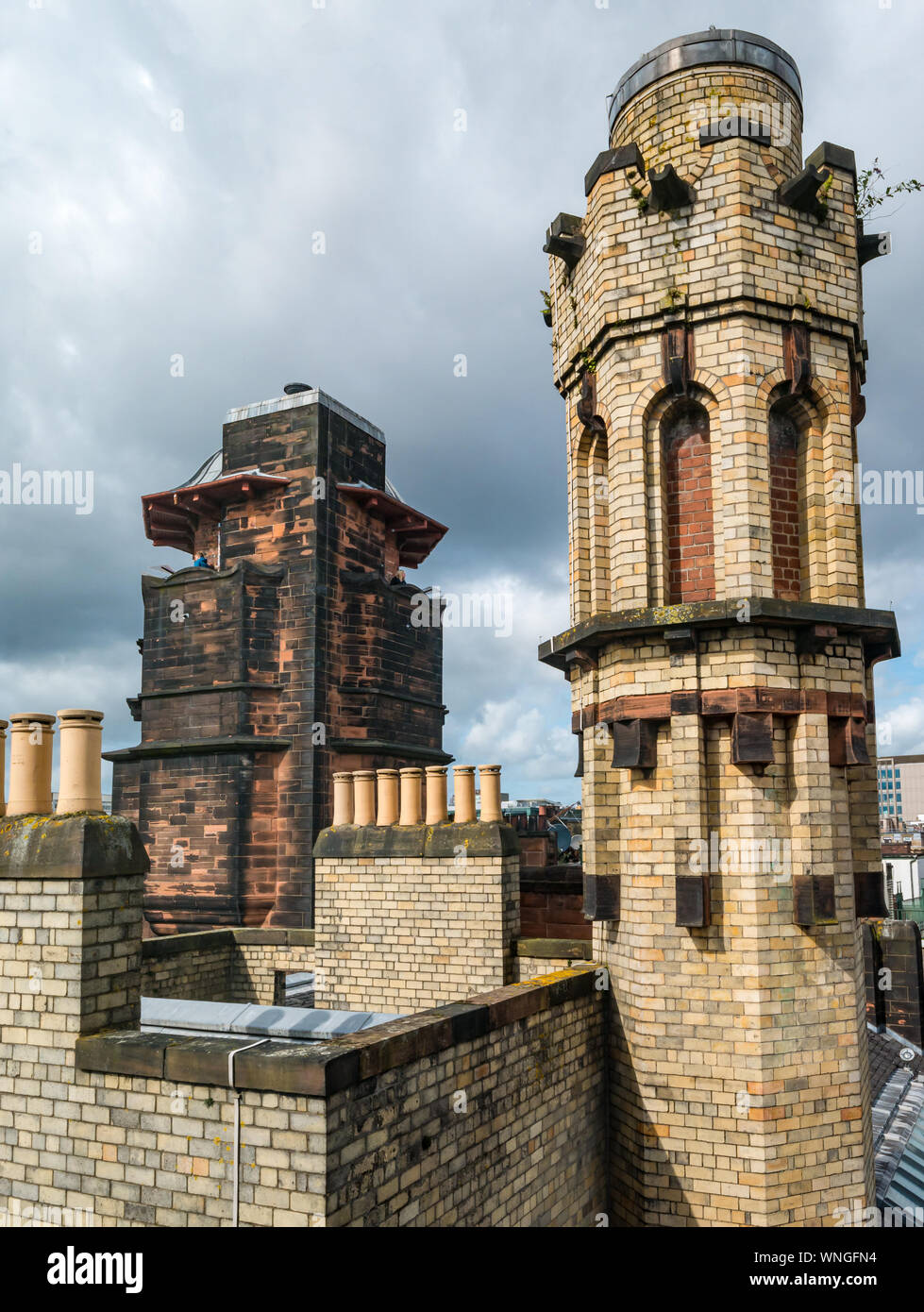 Glasgow Herald costruzione tetto da Charles Rennie Mackintosh, ora il faro, Glasgow, Scotland, Regno Unito Foto Stock