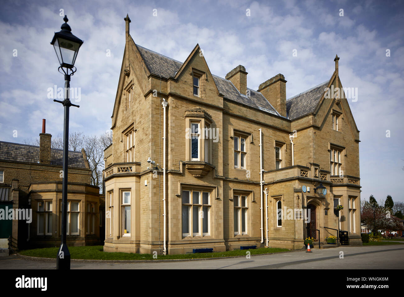 Tameside Asteria Hotel Hall Manchester Rd, Audenshaw, bello Il Grade ii Listed è un edificio civile donati al popolo di Audenshaw da Austin di Hopkinson in 19 Foto Stock